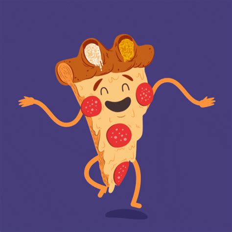 funny pizza gif.